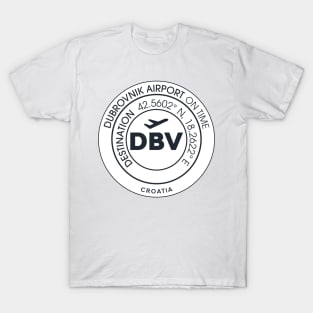 Airport code DBV Dubrovnik T-Shirt